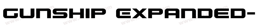 Gunship Expanded字体转换